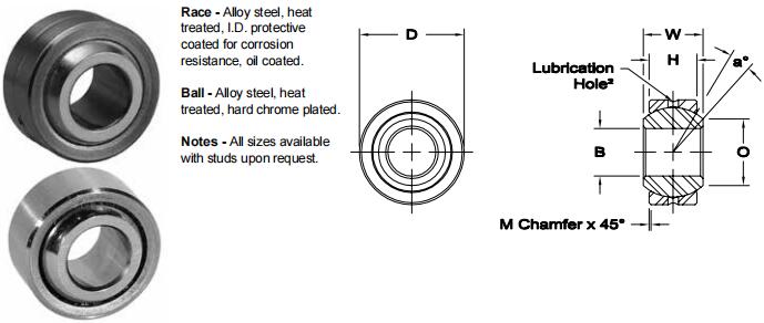 AURORAAIB-14關節軸承圖紙