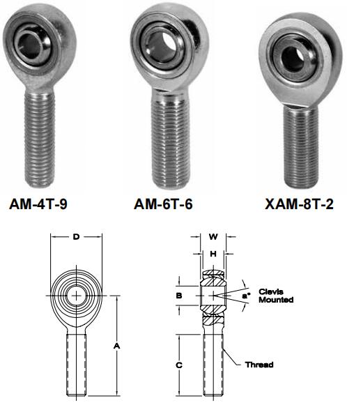 AURORAAM-4T-9關節軸承圖紙