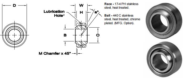 AURORACOM-12E關節軸承圖紙