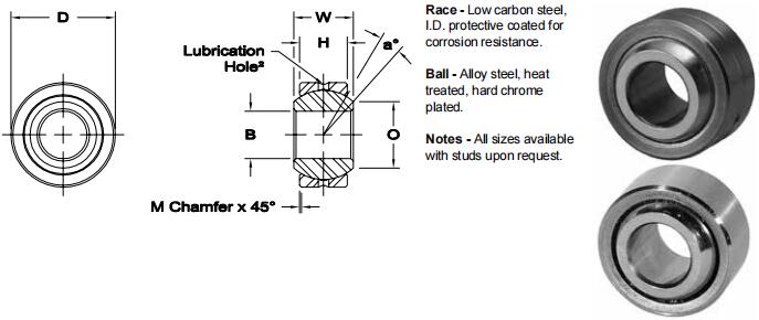AURORAMIB-4關節軸承圖紙